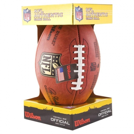 Мяч для американского футбола WILSON Duke, официальный мяч NFL, натуральная кожа, фото 3