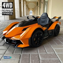Электромобиль Lamborghini Vision Gran Turismo 4WD 12V HL528-LUX оранжевый, фото 1