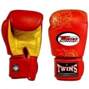 Перчатки боксерские Twins FBGV-6G-Red, фото 2