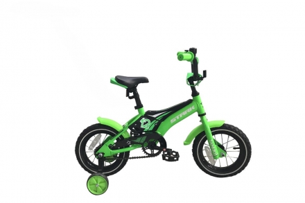 Велосипед Stark&#039;18 Tanuki 12 Boy зелёный/чёрный/белый, фото 1