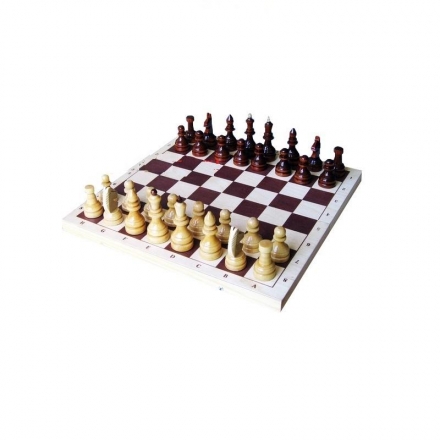 Шахматы турнирные лакированные 400*200*50 с доской, фото 1