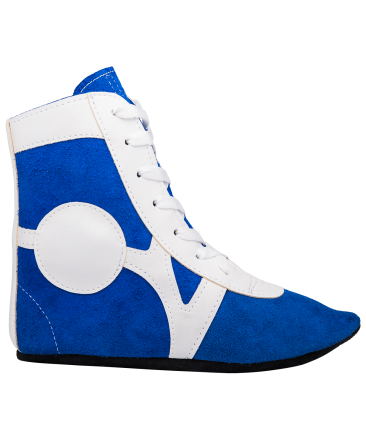 Обувь для самбо SM-0101, замша, синяя, фото 3