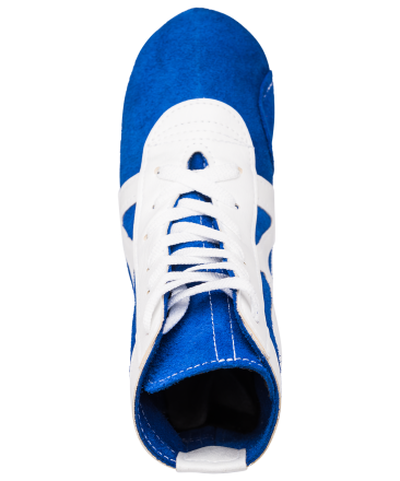 Обувь для самбо SM-0101, замша, синяя, фото 4