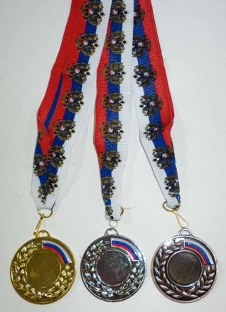 Медаль d-50мм   2 место 50-02-11 (серебро), фото 1
