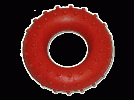 Эспандер кистевой кольцо с шипами, резина, нагрузка 25кг, фото 1