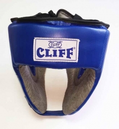 Шлем боксерский CLIFF открытый (PVC) синий p.ХL