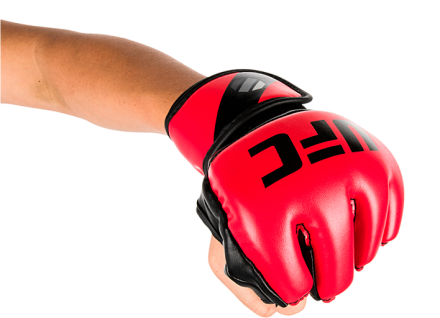 (UFC Перчатки MMA для грэпплинга 5 унций красные L/XL), фото 3