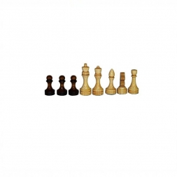 Фигуры шахматные обиходные, деревянные, лакированные