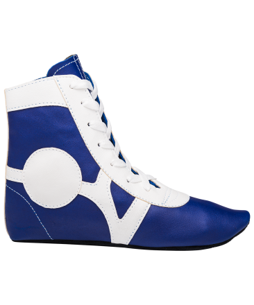 Обувь для самбо SM-0102, кожа, синий, фото 3