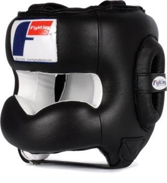 Шлем боксерский тренировочный FIGHTING SPORT с защитным бампером, фото 1