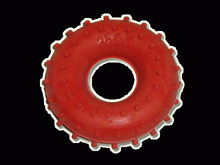 Эспандер кистевой кольцо с шипами, резина , нагрузка 35кг, фото 1