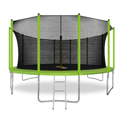 Батут  16FT с внутренней страховочной сеткой и лестницей, светло-зеленый, ARL-TN-1606_I_LG