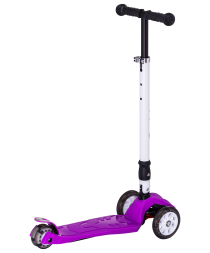 Самокат 3-колесный Smart 3D, 120/80 мм, фиолетовый, фото 2