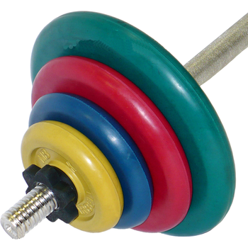 Штанга тренировочная 44 кг (МВ) цветная, фото 1