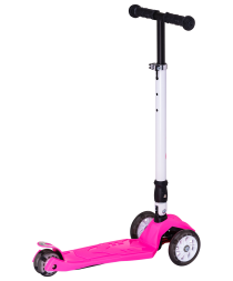 Самокат 3-колесный Smart 3D, 120/80 мм, розовый, фото 2