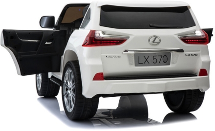 Детский электромобиль Lexus LX570 4WD MP3 - DK-LX570-WHITE, фото 5