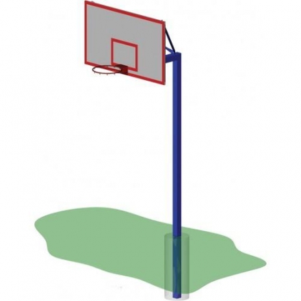 Стойка баскетбольная ZSO уличная одноопорная, вынос 1200 мм, фото 1
