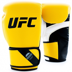 (UFC Перчатки тренировочные для спарринга желтые - 6 Oz), фото 1