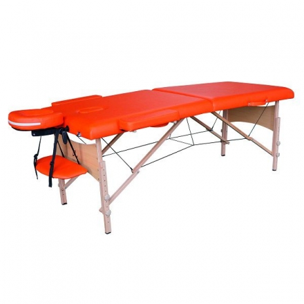 Массажный стол DFC NIRVANA, Relax, дерев. ножки, цвет оранжевый (Orange), фото 1
