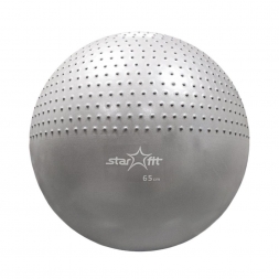 Мяч гимнастический полумассажный GB-201 65 см, серый
