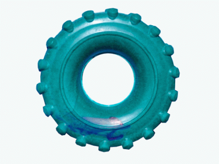 Эспандер кольцо, нагрузка 60кг, цветной с массажным эффектом (большие шипы), фото 1