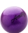 Мяч для художественной гимнастики AGB-103 19 см, фиолетовый, с насыщенными блестками