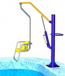 Гидравлический подъемник-лифт для бассейна с низким бортом, фото 1