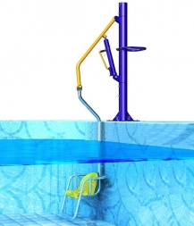 Гидравлический подъемник-лифт для бассейна с низким бортом, фото 2