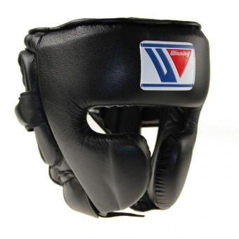 Шлем боксерский WINNING Black с защитой щек, фото 1