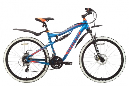 Велосипед Stark&#039;18 Voxter 26.4 FS D голубой/оранжевый/чёрный 18&quot;, фото 1