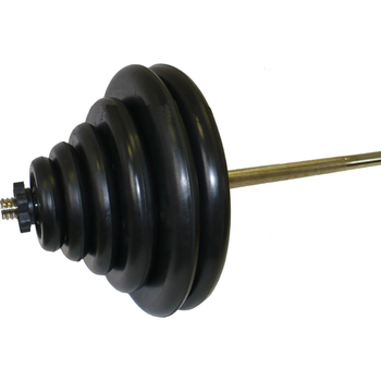 Штанга тренировочная 119,5 кг (МВ) черная, фото 1