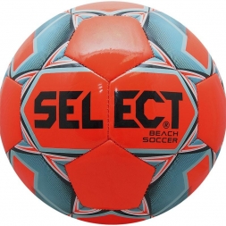 Мяч для пляжного футбола любительский &quot;SELECT Beach Soccer&quot;, р. 5, ДИЗ'19, оранжево-голубо-черный