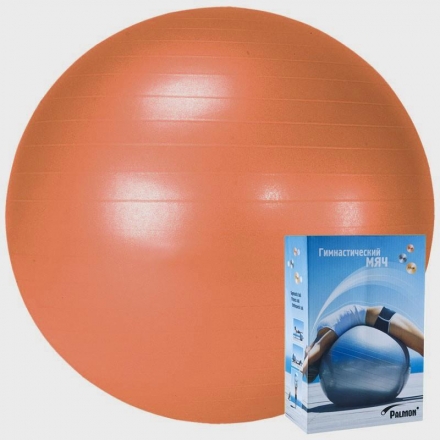 СЦ*Мяч гимнастический &quot;PALMON&quot;, диам. 55 см, оранжевый, фото 1