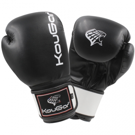 Перчатки боксерские KouGar KO400-4, 4oz, черный, фото 1