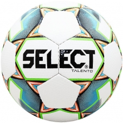 Мяч футбольный тренировочный &quot;SELECT Talento&quot;, р.3, ДИЗ`19, бело-голубо-зелено-оранжевый