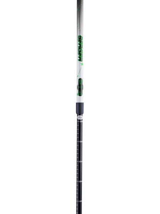 Палки для скандинавской ходьбы Starfall, 77-135 см, 2-секционные, чёрный/белый/ярко-зелёный, фото 2