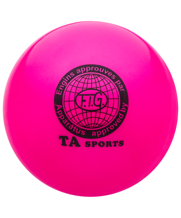 Мяч для художественной гимнастики RGB-101, 15 см, розовый, фото 1