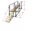 Мобильная полоса препятствий (разрушенная лестница, лабиринт, подвижная лестница и туннель)