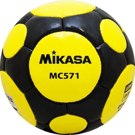 СЦ*Мяч футб. проф. &quot;MIKASA MC 571 YBK&quot;, р.5, FIFA Quality (FIFA Inspected), желто-черный, фото 1