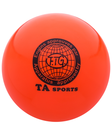 Мяч для художественной гимнастики RGB-101, 15 см, оранжевый, фото 1