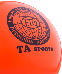 Мяч для художественной гимнастики RGB-101, 15 см, оранжевый, фото 2