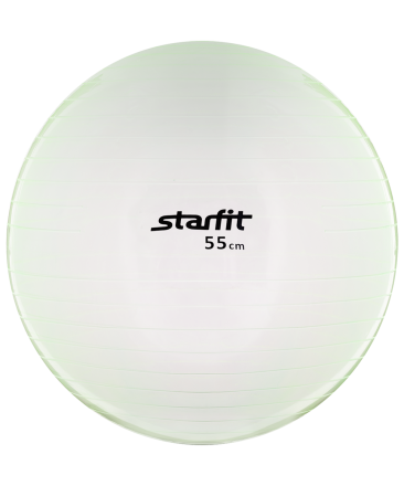 Мяч гимнастический GB-105 55 см, прозрачный, зеленый, фото 1