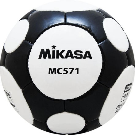 СЦ*Мяч футб. проф. &quot;MIKASA MC 571 WBK&quot;, р.5, FIFA Quality (FIFA Inspected), бело-черный, фото 1