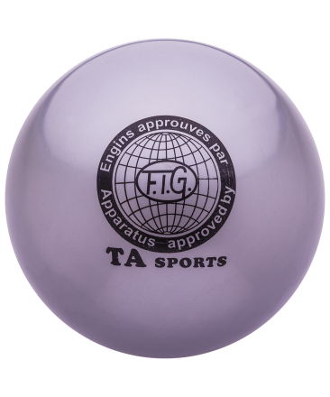 Мяч для художественной гимнастики RGB-101, 15 см, серый, фото 1