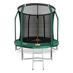 ARLAND Батут премиум 8FT с внутренней страховочной сеткой и лестницей (Dark green), фото 1