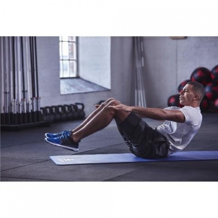 Тренировочный коврик (фитнес-мат) синий Adidas, ADMT-11014BL, фото 4