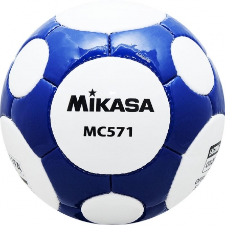 СЦ*Мяч футб. проф. &quot;MIKASA MC 571 WB&quot;, р.5, FIFA Quality (FIFA Inspected), бело-синий, фото 1