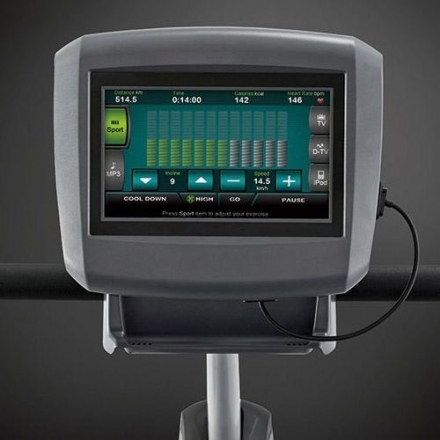 Горизонтальный велотренажер с TFT LCD дисплеем Circle Fitness R6 E, фото 3