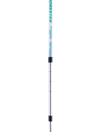 Палки для скандинавской ходьбы Forester, 67-135 см, 3-секционные, белый/мятный, фото 2