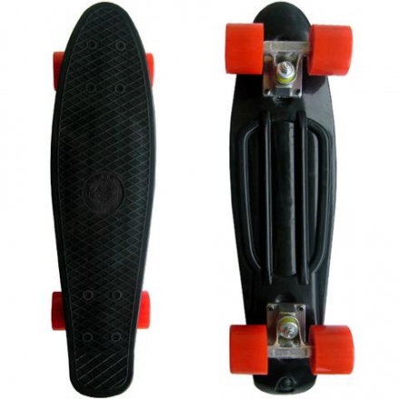 Скейтборд круизер Ecobalance 22&quot; черный пластиковый , фото 1